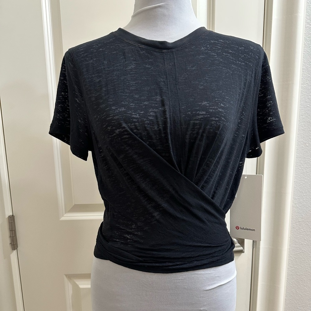 NWT Lululemon Tie-Waist Breathable Short Sleeve Top